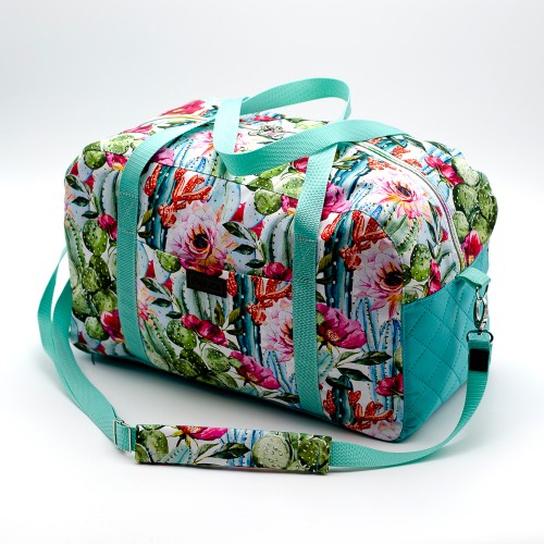 Bolso de viaje flor de cactús